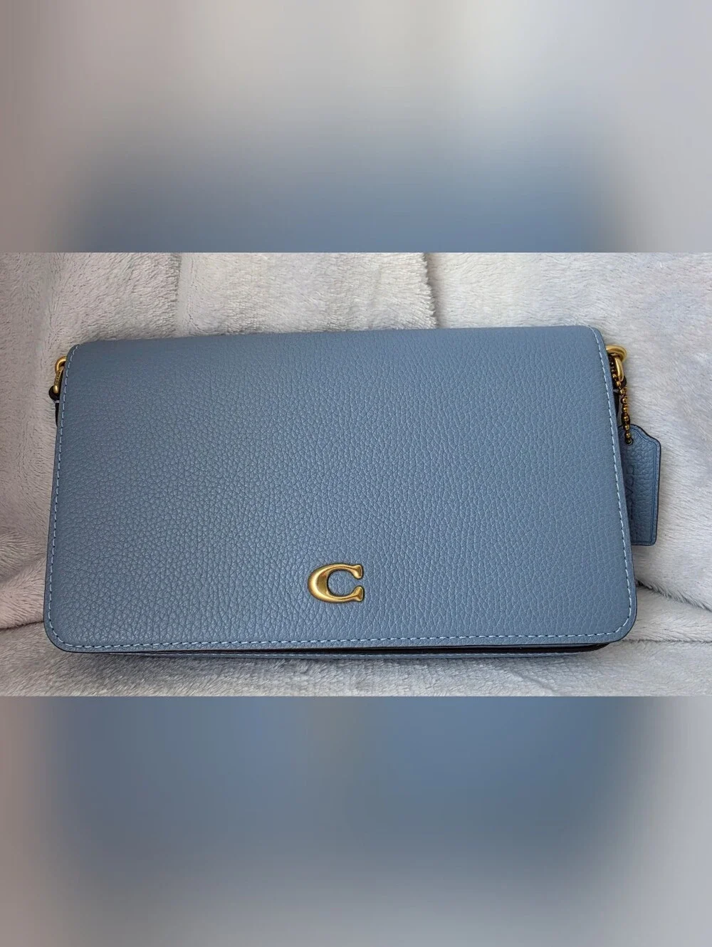 Coach Mila Crossbody With Signature Canvas - Blue Bell Gold Hardware